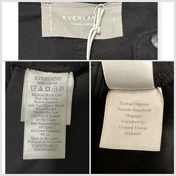 Everlane Black The Fatigue Short Sleeve Jumpsuit, Size 8, New with tag - Picture 12 of 15